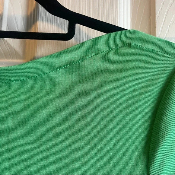 Charter Club 100% Cotton Green Quarter Sleeve Teeshirt, size medium - So soft! - Picture 3 of 12